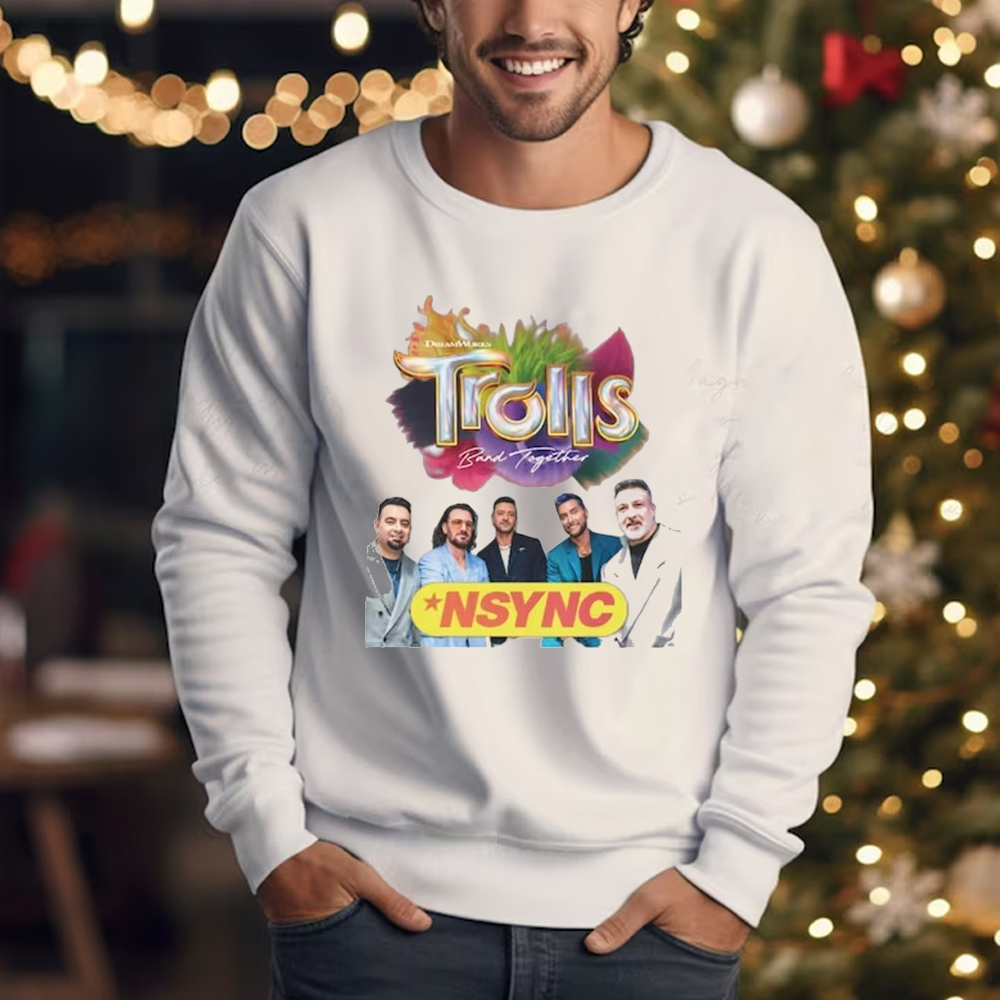 NSYNC Trolls Band Together 90S Boy Band Pop Music Fan Sweatshirt